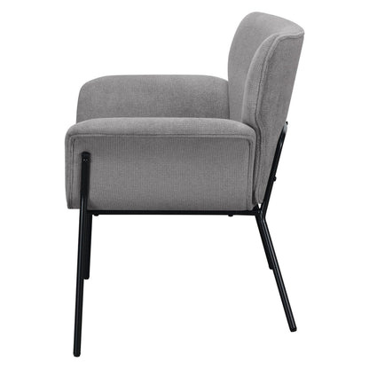 Davina Upholstered Flared Arms Accent Chair Ash Grey 905614