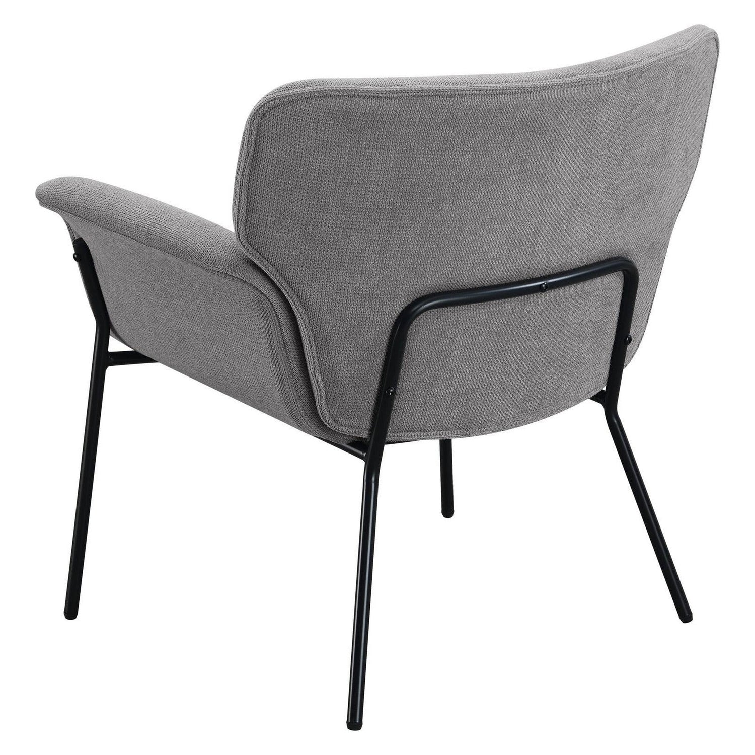 Davina Upholstered Flared Arms Accent Chair Ash Grey 905614