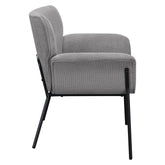 Davina Upholstered Flared Arms Accent Chair Ash Grey 905614