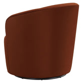 Joyce Sloped Arms Swivel Chair Burnt Orange 905631