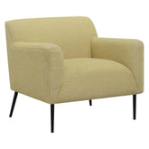 Sally Upholstered Track Arms Accent Chair Lemon 905639