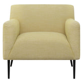 Sally Upholstered Track Arms Accent Chair Lemon 905639