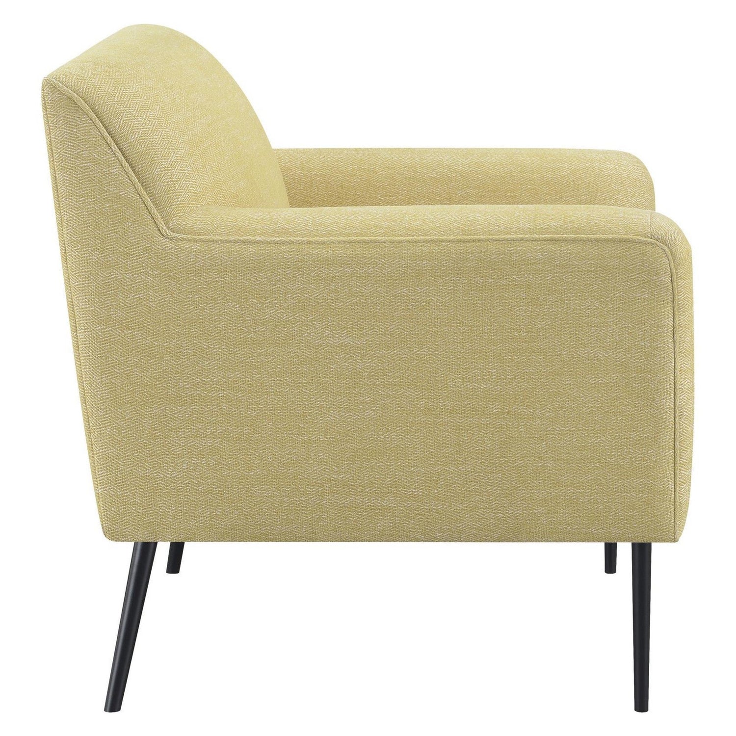 Sally Upholstered Track Arms Accent Chair Lemon 905639
