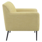 Sally Upholstered Track Arms Accent Chair Lemon 905639