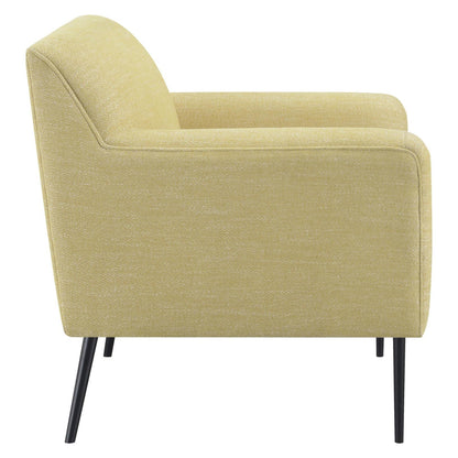 Sally Upholstered Track Arms Accent Chair Lemon 905639