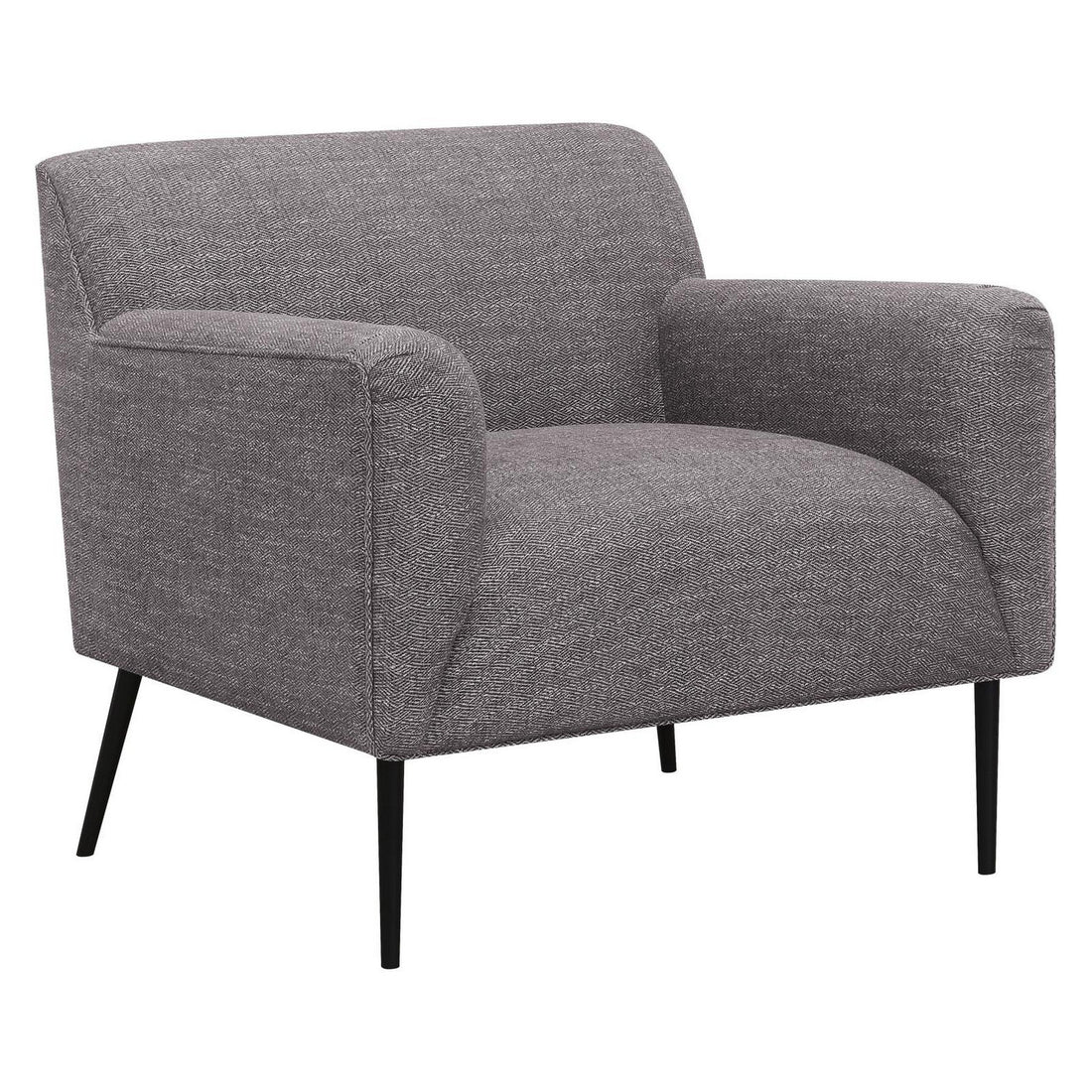 Darlene Upholstered Tight Back Accent Chair Charcoal 905640