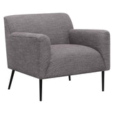 Darlene Upholstered Tight Back Accent Chair Charcoal 905640
