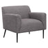 Darlene Upholstered Tight Back Accent Chair Charcoal 905640