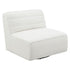 Cobie Upholstered Swivel Armless Chair Natural 905723