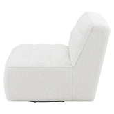 Cobie Upholstered Swivel Armless Chair Natural 905723