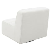 Cobie Upholstered Swivel Armless Chair Natural 905723