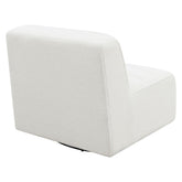 Cobie Upholstered Swivel Armless Chair Natural 905723