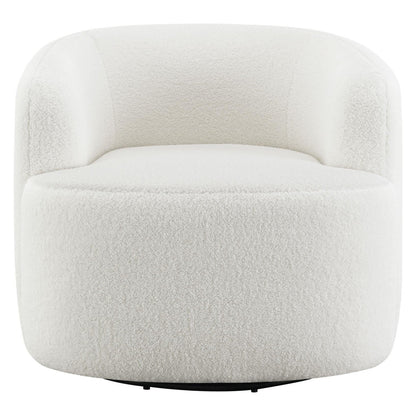 Hudson Upholstered Swivel Chair Natural 905726
