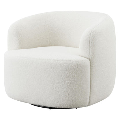 Hudson Upholstered Swivel Chair Natural 905726