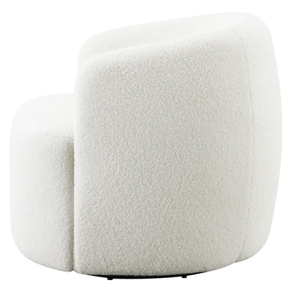Hudson Upholstered Swivel Chair Natural 905726