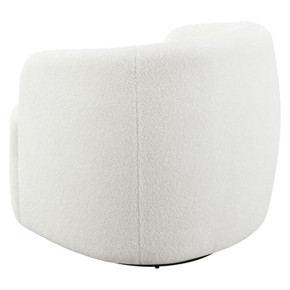 Hudson Upholstered Swivel Chair Natural 905726
