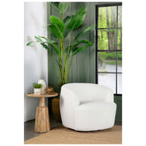 Hudson Upholstered Swivel Chair Natural 905726