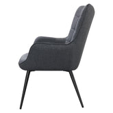 Isla Upholstered Flared Arms Accent Chair with Grid Tufted 909466