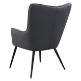 Isla Upholstered Flared Arms Accent Chair with Grid Tufted 909466