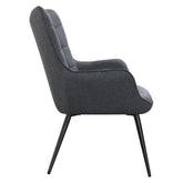 Isla Upholstered Flared Arms Accent Chair with Grid Tufted 909466