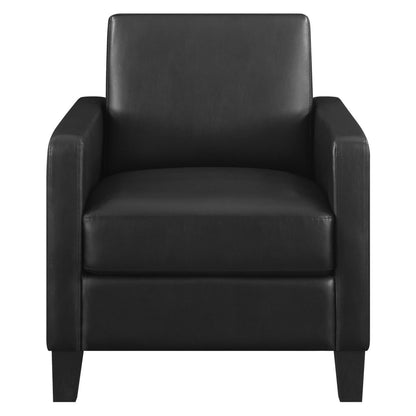 Julio Upholstered Accent Chair with Track Arms Black 909478