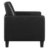 Julio Upholstered Accent Chair with Track Arms Black 909478