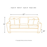 Calicho Sofa Ash-9120238