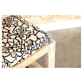 Aiden Sled Leg Upholstered Accent Bench Black and White 914138