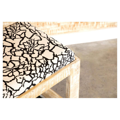Aiden Sled Leg Upholstered Accent Bench Black and White 914138