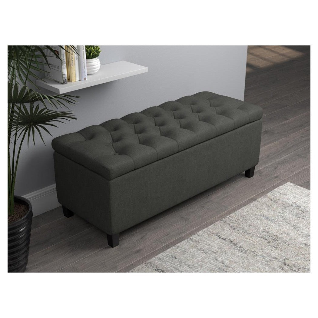 Samir Lift Top Storage Bench Charcoal 915143