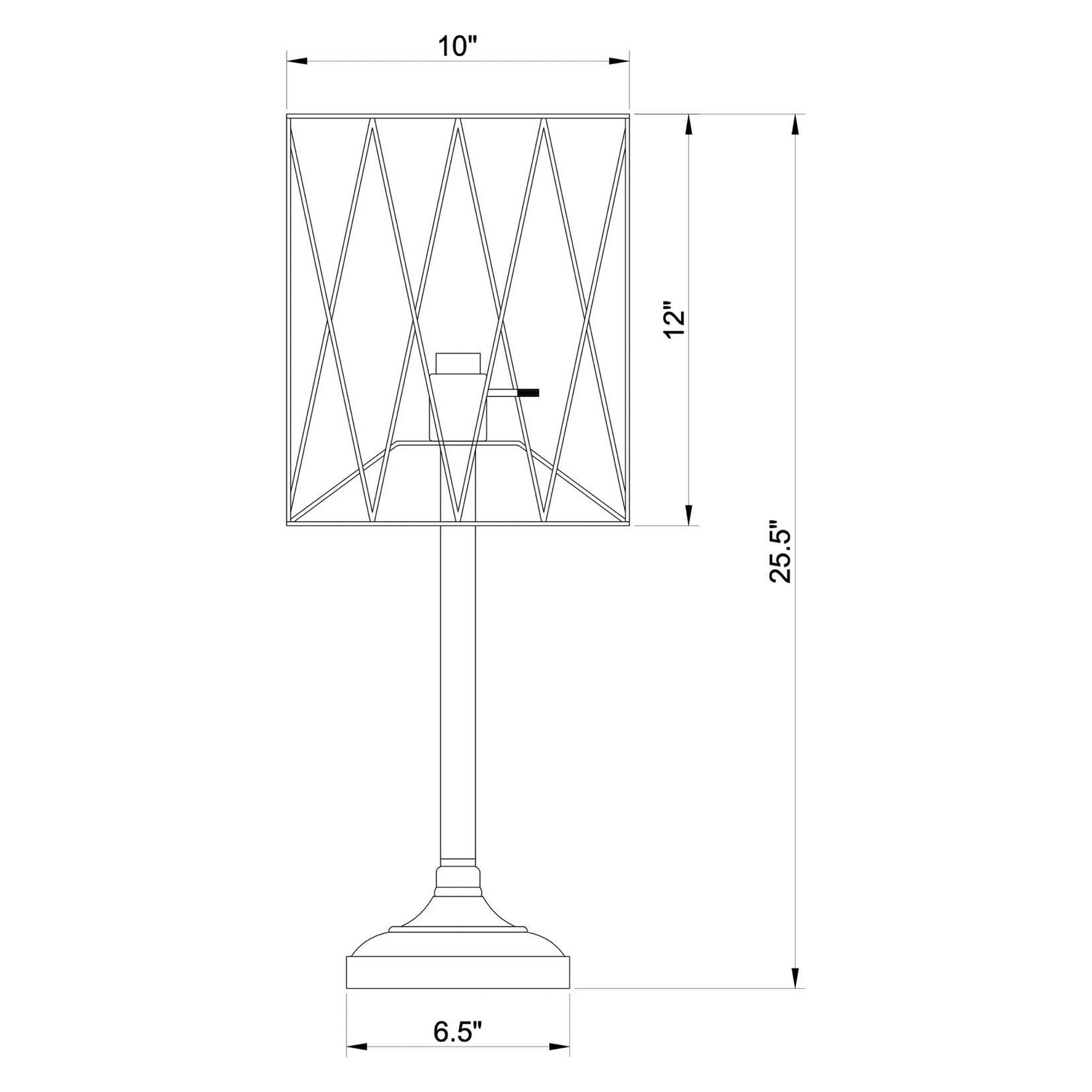 Mayfield Metal Slender Torch Table Lamp Black 920197