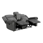 Double Reclining Love Seat with Center Console 9204CC-2