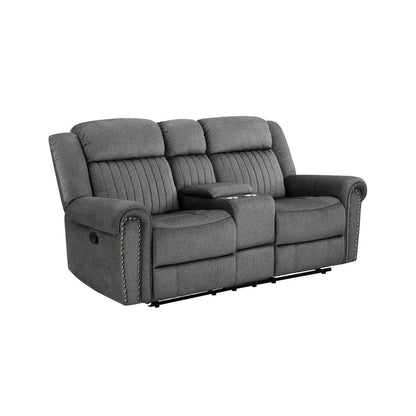 Double Reclining Love Seat with Center Console 9204CC-2