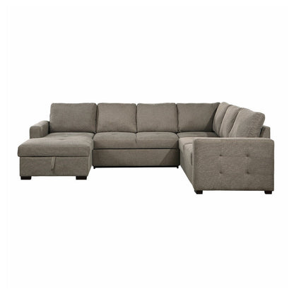 (3/3) 3-Piece Sectional with Left Chaise and Hidden Storage 9206BR*3LC3R