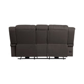Power Double Reclining Love Seat with Center Console 9207CHC-2PW