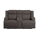 Power Double Reclining Love Seat with Center Console 9207CHC-2PW