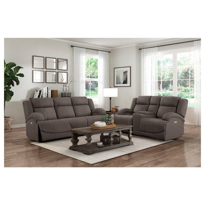 Power Double Reclining Love Seat with Center Console 9207CHC-2PW