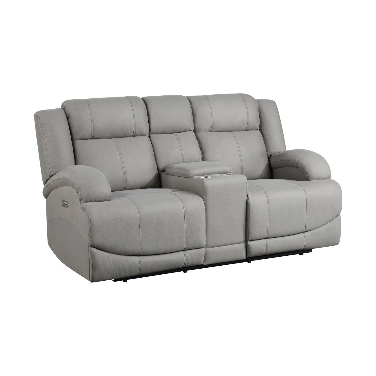 2pc Set: Sofa, Love 9207GRY*2PW