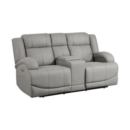 2pc Set: Sofa, Love 9207GRY*2PW