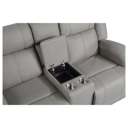 2pc Set: Sofa, Love 9207GRY*2PW