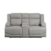 2pc Set: Sofa, Love 9207GRY*2PW