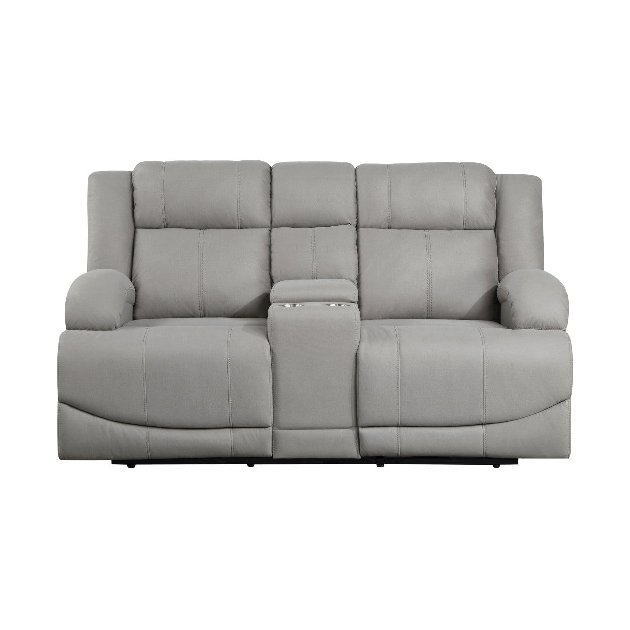 2pc Set: Sofa, Love 9207GRY*2PW