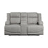2pc Set: Sofa, Love 9207GRY*2PW