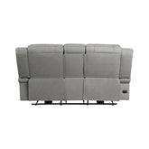2pc Set: Sofa, Love 9207GRY*2PW