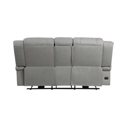 2pc Set: Sofa, Love 9207GRY*2PW