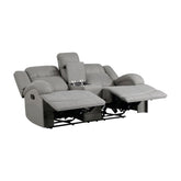 2pc Set: Sofa, Love 9207GRY*2