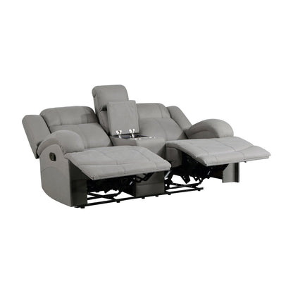 2pc Set: Sofa, Love 9207GRY*2