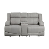 2pc Set: Sofa, Love 9207GRY*2