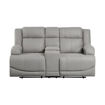2pc Set: Sofa, Love 9207GRY*2