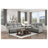 2pc Set: Sofa, Love 9207GRY*2